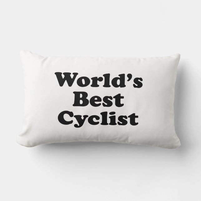 World's Best Cyclist Lumbar Cushion (Front)