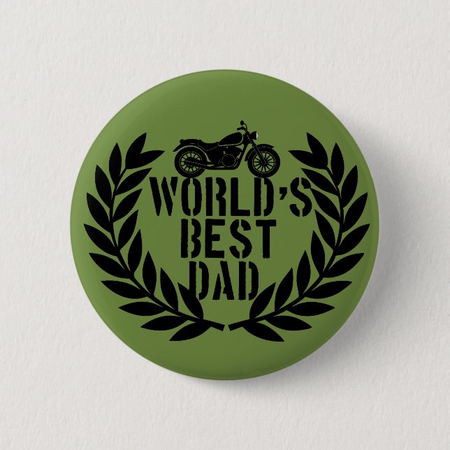 World's Best Dad  6 Cm Round Badge (Front)