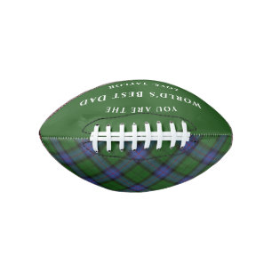World's Best Dad Armstrong Tartan Plaid Football