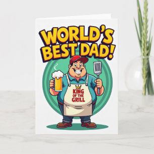 Worlds Best Dad Bubbly Card