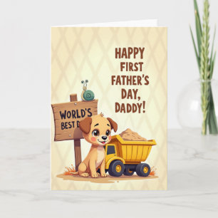 Worlds Best Dad Canine Card