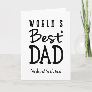 World's Best Dad Card