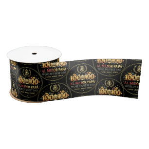 World's Best Dad / Cinta de regalo Satin Ribbon