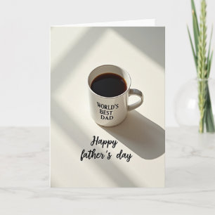 Worlds Best Dad Coffee Card