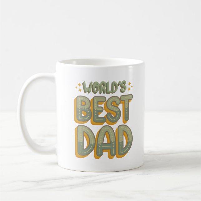 WORLD'S BEST DAD COFFEE MUG (Left)