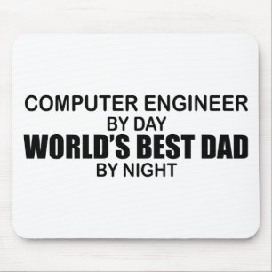 World's Best Dad - Computer Engineer Mouse Pad