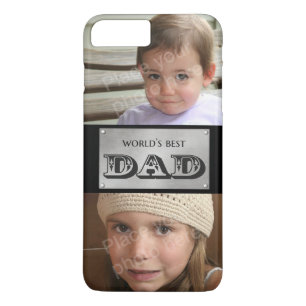 World's Best Dad - Custom 2 photos iPhone 8 Plus/7 Plus Case