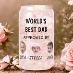 World's Best Dad | Custom Baby Face Can Glass<br><div class="desc">World's Best Dad | Custom Baby Face Can Glass</div>