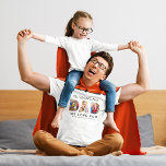 Worlds Best Dad Custom Family Photo Collage T-Shirt<br><div class="desc">Create a stylish and memorable gift for "The World's Best" Dad this Father's Day or any day! This custom t-shirt features a collage of three favourite family pictures of the kids designed as a modern and bold sans serif typography design. Personalise the custom text with the names of the children....</div>