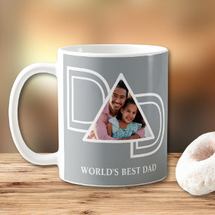 World's Best Dad Custom Father's Day Photo Coffee Mug
