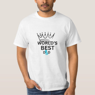 World's best dad design t-shirt