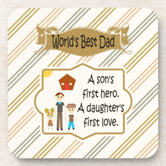 World's Best Dad Drink Coasters