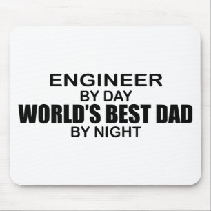 World's Best Dad - Engineer Mouse Pad