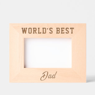 World's Best DAD Engraved Frames