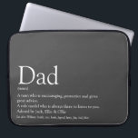 World's Best Dad Father Daddy Definition Grey Laptop Sleeve<br><div class="desc">Personalise for your special dad,  father,  daddy or papa to create a unique gift for Father's day,  birthdays,  Christmas or any day you want to show how much he means to you. A perfect way to show him how amazing he is every day. Designed by Thisisnotme©</div>