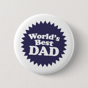 World's Best Dad Father's Day 6 Cm Round Badge