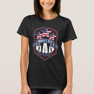 World's Best Dad Father's Day America USA T-Shirt