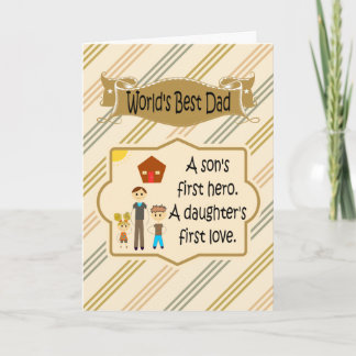 World's Best Dad Father's Day Cards