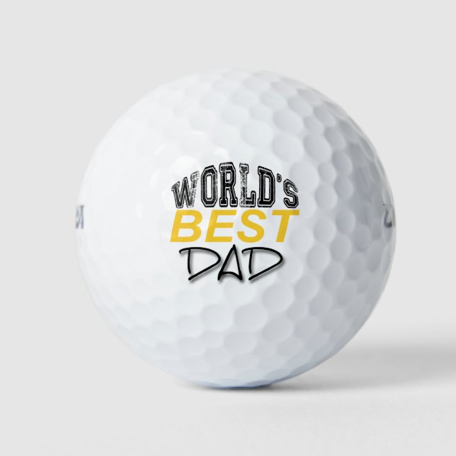 World's Best Dad Father's Day Golf ball (Front)