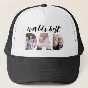World's Best Dad   Father's Day Photo  Trucker Hat