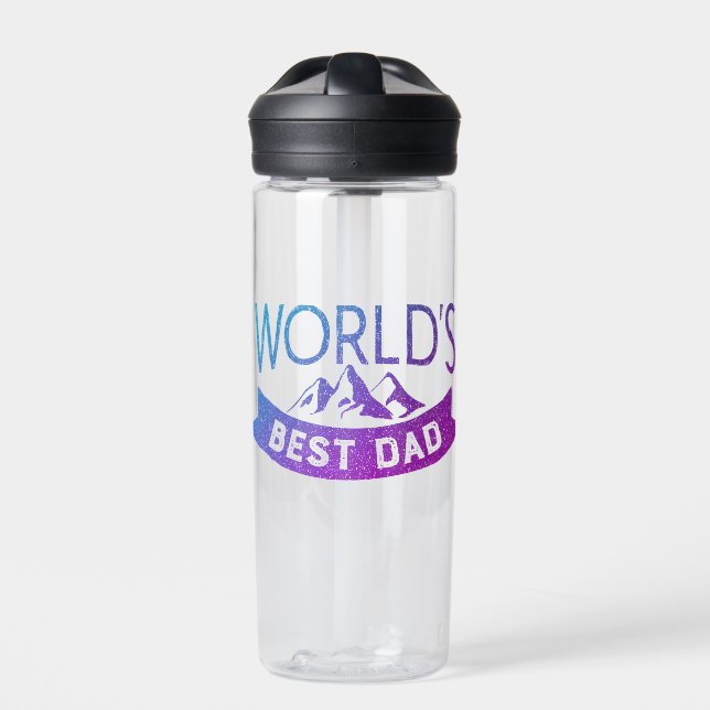 World's Best Dad Father's Day Water Bottle (Front)