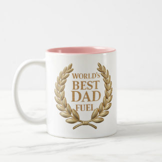 "World's Best Dad Fuel" Two-Tone Coffee Mug