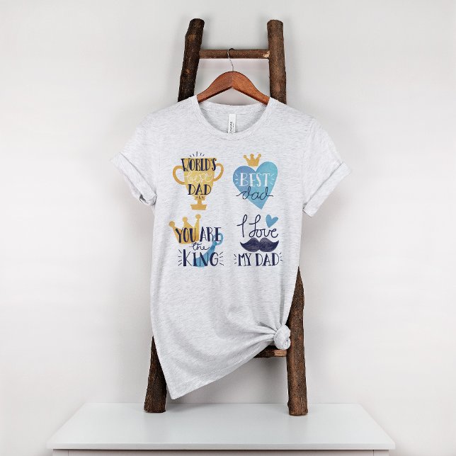 Worlds Best Dad I Love You Photo T-Shirt (Creator Uploaded)