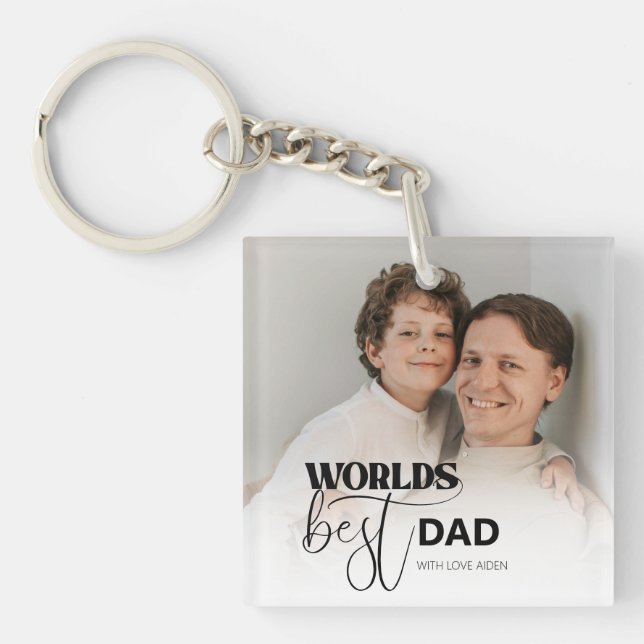 Worlds Best Dad Key Ring (Front)