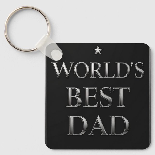 World's Best Dad Keychain (Front)
