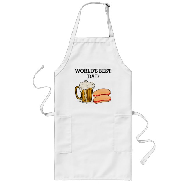 Worlds Best Dad Long Apron (Front)
