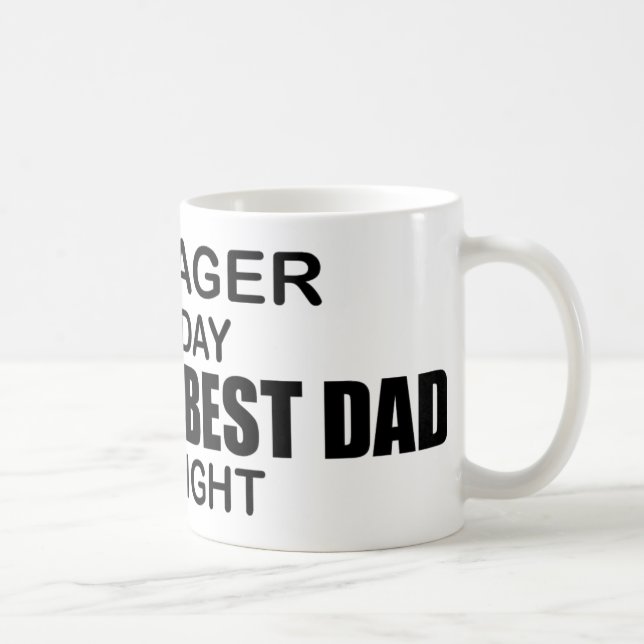 World's Best Dad - Manager Coffee Mug (Right)