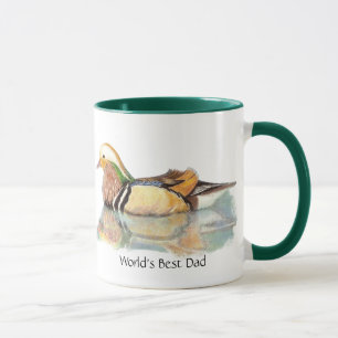 World's Best Dad Mandarin Duck Game Bird  Mug
