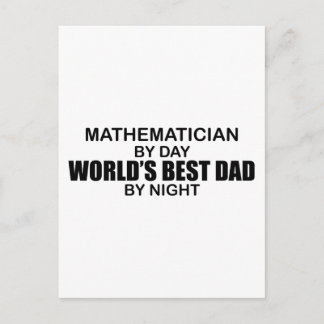 World's Best Dad - Mathematician Postcard