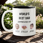 World's Best Dad Mug | Custom Baby Face Mug<br><div class="desc">Custom Baby Face Mug for Dad Personalised Fathers Day Kids Photo Mug</div>