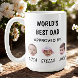 World's Best Dad Mug | Custom Baby Face Mug<br><div class="desc">Custom Baby Face Mug for Dad Personalised Fathers Day Kids Photo Mug</div>