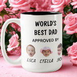 World's Best Dad Mug | Custom Baby Face Mug<br><div class="desc">Custom Baby Face Mug for Dad Personalised Fathers Day Kids Photo Mug</div>