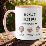 World's Best Dad Mug | Custom Baby Face Mug<br><div class="desc">Custom Baby Face Mug for Dad Personalised Fathers Day Kids Photo Mug</div>