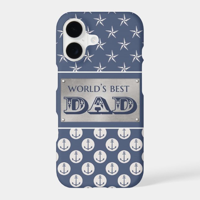 World's Best Dad Nautical Theme (Back)
