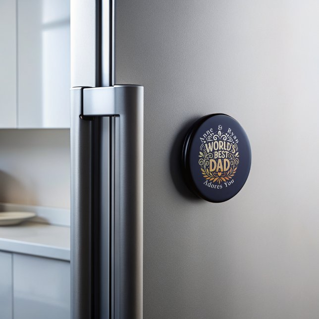 World's Best Dad Personalised Magnet (Creator Uploaded)