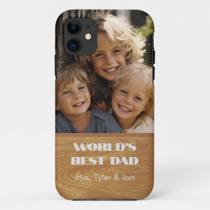 World's Best Dad Personalised Photo iPhone 11 Case