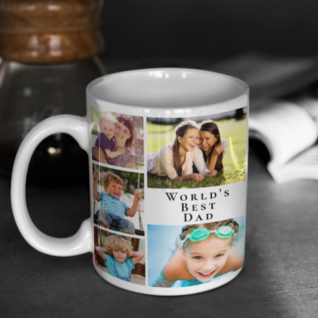 World's Best Dad Photo Collage Coffee Mug (Creator Uploaded)