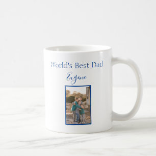 Worlds Best Dad Photo Customisable Frame Coffee Mug