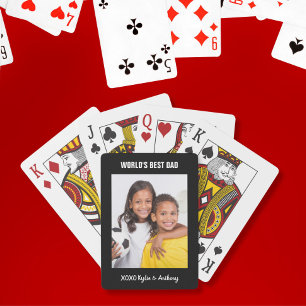 World's Best Dad Photo Playing Cards