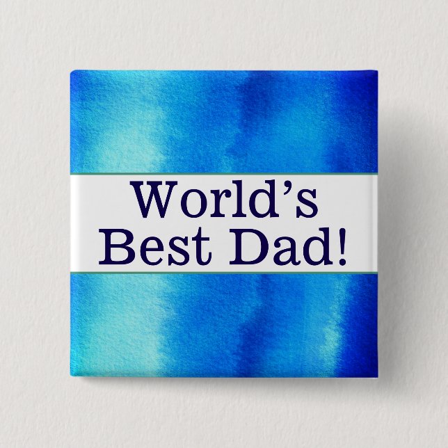 World's best dad pin (Front)