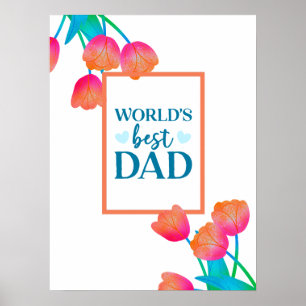 Worlds Best Dad Poster
