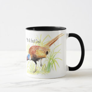World's Best Dad, Ring Necked Pheasant, Bird Mug