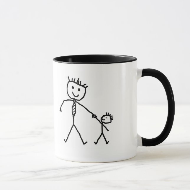 Worlds Best Dad Ringer Mug (Right)