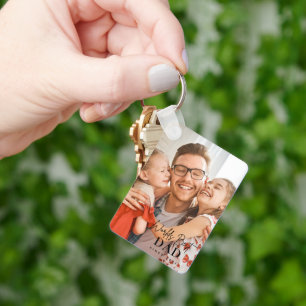 World's Best Dad Since 20XX Modern Photo Key Ring