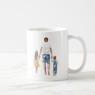 World's Best Dad, Son & Daughter Sweet Cute Unique Coffee Mug