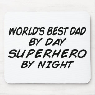 World's Best Dad - Superhero Mouse Pad